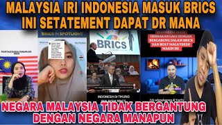 YOUTUBER INDONESIA NI DAPAT SETATEMENT DR MANA MALAYDES IRI DENGAN INDONESIA MASUK BRICS⁉️