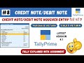 #8 Tally Prime: Credit Note & Debit Note in Tally Prime | Purchase/ Sales Return Voucher Entry | CTA