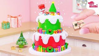 [💕Mini Cake 💕] Perfect Miniature Christmas Cake | AMAZING Tiny Christmas Tree Cake  | Mini Bakery