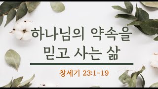 (수) 25. 2. 19 '하나님의 약속을 믿고 사는 삶' (창 23:1-19)