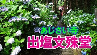 村木沢あじさい祭りの出塩文殊堂　2018.7.13