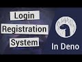 Deno Login & Registration System Tutorial