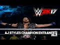 WWE 2K17 - Aj Styles Championship Entrance Clip.