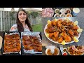 Kabul Girl Cooking/آشپزي با دختر كابل پختن كباب مرغ تندوري بدون تنور در بين داش Tandoori chicken 🍗 😋