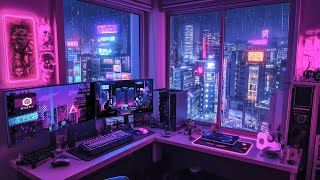 1990s Lofi City 📻 Retro Vibes & Nostalgic Japanese Town Ambience 🎼 Lofi Rain Playlist