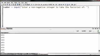 Writing a Simple Factorial Program using Python 2 - Introduction to Programming with Python