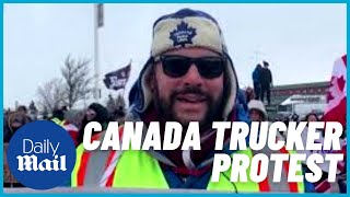 Canada vaccine protests: 'Freedom Convoy' truckers roll towards Ottawa