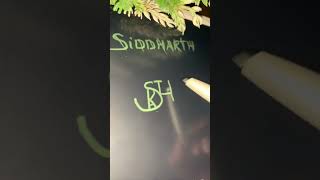 Logo name Siddharth. Comment your names! #logo #graphicdesigner #logoname #ytshorts #trending #viral