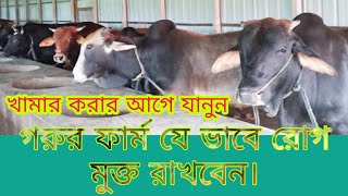 আপনার গবাদি পশুর খামার যে ভাবে রোগ মুক্ত রাখবেন।That way keep your cattle farm disease free.