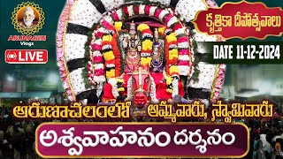 🔴Live Tiruvannamalai | అరుణాచలం కృత్తికా దీపోత్సవాలు | అశ్వవాహనం | Arunachalam Temple | Arunagiri