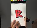 Letter R #letterart #graffiti #tutorial #draw #foryou