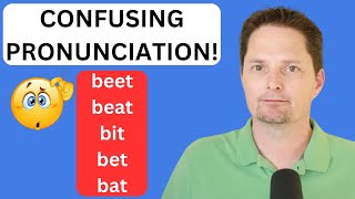 CONFUSING PRONUNCIATION: BEET, BEAT, BIT, BET, BAT/QUITE A BIT/BEAT VS. WIN/AMERICAN ACCENT TRAINING