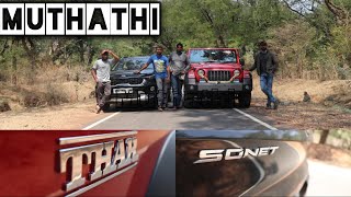 Drive to Muthathi in new Kia Sonet and Mahindra Thar / Kaveri Wildlife / Anjaneya temple/ ಕನ್ನಡ Vlog