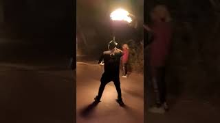 മലപ്പുറം പന്തം മിന്നൽ പ്രകടനം ..... the real fire stick demonstration .... Tiger Wushu martial arts