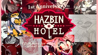 HAZBIN HOTEL ANNIVERSARY!!!//EDITS,FANART,ICONS,S2 INFO-CHECK DESCRIPTION