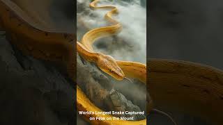 World’s Longest Snake Captured on Peak on the Mount | #monster #snake #snakes