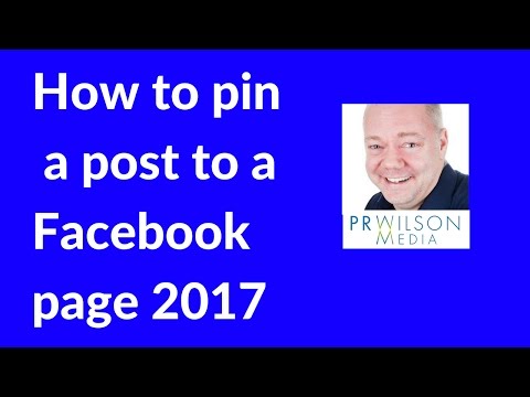 How to pin a post to the top of a Facebook page 2017 How to pin a post to the top of a Facebook page 2017