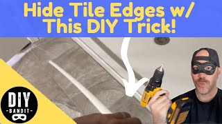 🔥 PVC Quarter Round Trim➔ DIY Hide Tile Edges/Gaps in Wet Moisture-Prone Areas (Tile to Shower Base)