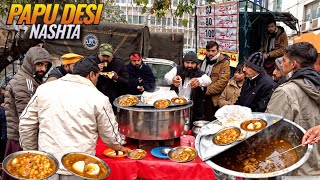 SAVOR CHANA CHOLE AT PAKISTAN'S CHEAP ROADSIDE STREET FOOD BREAKFAST | AUTHENTIC LAHORI DESI NASHTA