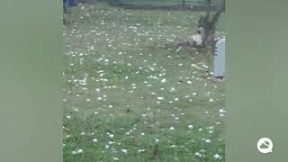 Spectacular severe hailstorm in Australia