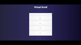 Virtual Scroll Demo on StackBlitz
