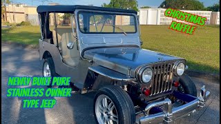 RAFFLE!!! NEWLY BUILT PURE STAINLESS OWNER TYPE JEEP