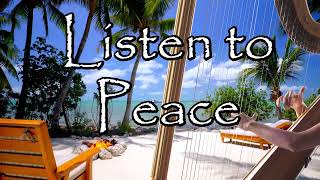 Listen to Peace 💙 Relaxing Harp Music Instrumental