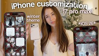 iPhone Customization Tips in iOS 26 *winter edition* | cute widgets & wallpapers