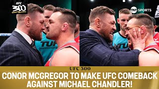 RETURN OF THE MAC 💰 Conor McGregor vs Michael Chandler ANNOUNCED at UFC 300 | REACTION 🎥
