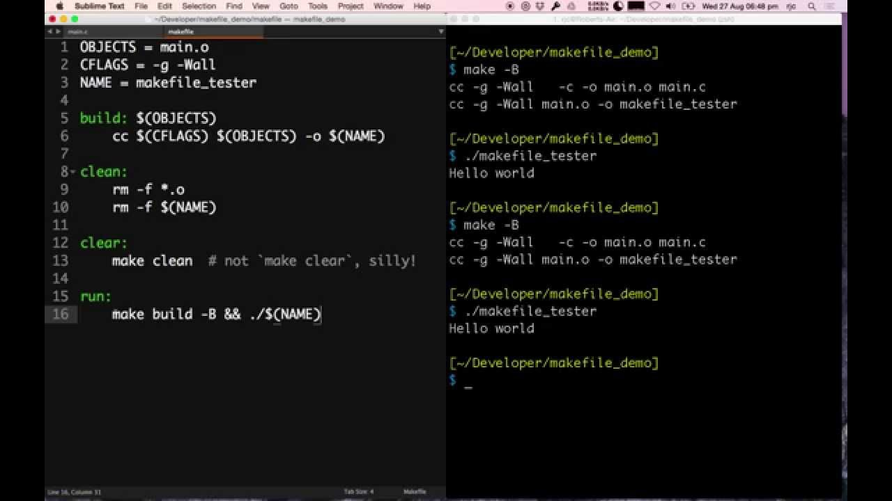 Getting Started With Makefiles - YouTube