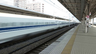 東海道新幹線N700A　岐阜羽島駅 高速通過（2017年5月1日）