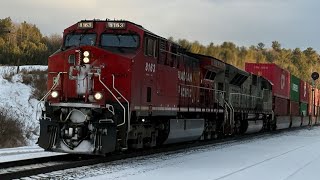 RARE POWER! Railfanning the CPKC mactier sub (JAN 13, 2025)