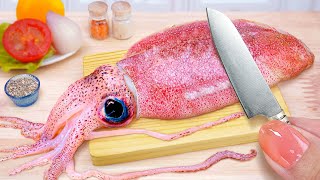 Seafood Recipe 🦑 Best Of Miniature Tasty Squid Stuffed With Cheese And Rice 🍙 By Tina Mini Cooking