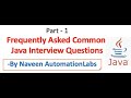 Common Java Examples Interview Questions - Part 1 || Looks Easy but Needs Practice