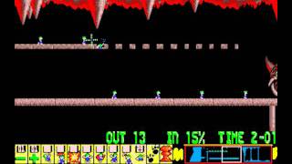 Lemmings [PC] - Level 2 (Tricky): We all fall down