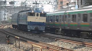 配8991レ　EF65-1102[田]牽引オロハネ25-501[東ｵｸ]OM入場配給　川口通過