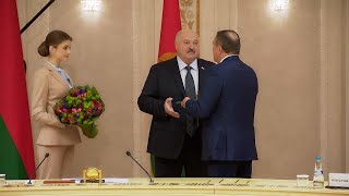 Лукашенко: Вот где ты спрятался! Привет! / Встреча с губернатором Сахалинской области