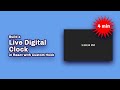 Build a Live Digital Clock in React with Custom Hook(4-Minute Tutorial)#react #reacttutorial#reactjs