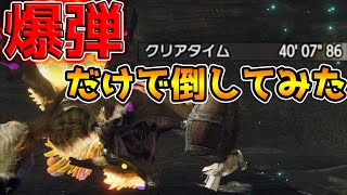 【モンハンライズ】雷神龍ナルハタタヒメを爆弾だけで倒してみた【MONSTER HUNTER RISE】