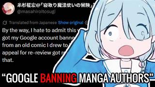Google Banning Manga Authors Permanently for Drawings