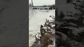 Grand Falls New Brunswick Canada #waterfall #newbrunswick #canada #tourism #tourismplace #winter