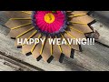 cardboard loom circle weaving