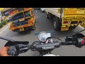 triumph scrambler 400 x a ride through traffic in cochin കൊച്ചിയിലെ ട്രാഫിക്കിലൂടെയുള്ള ഒരു യാത്ര