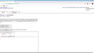 String 3 (sumDigits) Java Tutorial || codingbat.com