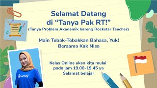 Tanya Pak RT!: Main Tebak-Tebakkan Bahasa, Yuk!