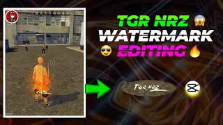 How To Make Watermark Like @Nrzzzzzzzz 😱 | TGR NRZ Ke Jaisa Watermark Kaise Banaye | Editing Tutorial