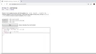 Array-3 (seriesUp) Java Tutorial || codingbat.com