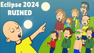 Caillou EATS the MOON to RUIN the 2024 Total Eclipse/MEGA GROUNDED