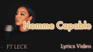 Djena Della FT LECK - Homme Capable ( Lyrics Video )