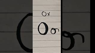 how to write O#rcaligraphy #alphabet #handwriting #letteringlove #viralshorts